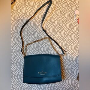 Kate Spade Teal Canvas Flapbag